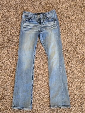 Buckle Black Bootcut Jeans Size14T